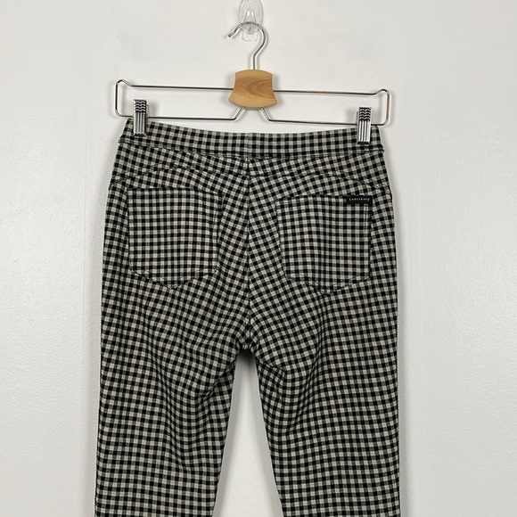 Sanctuary Checked Skinny Legging Pant Womens Small Fax Pocket Stretch Pull-on - Picture 7 of 10